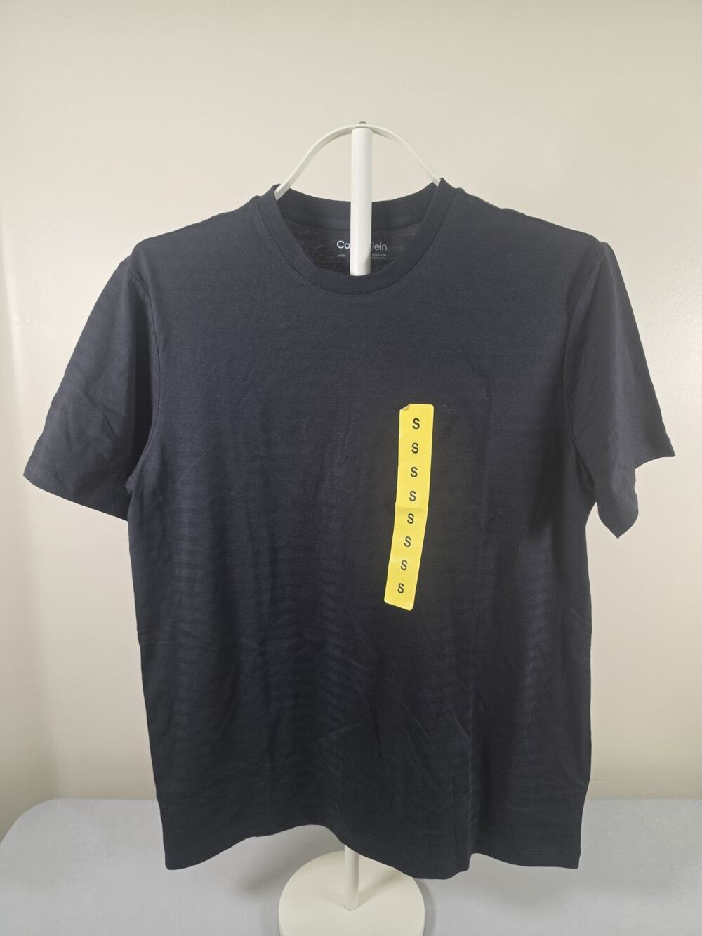 NWT Calvin Klein Black T-shirt Size S 100% Cotton Short Sleeve